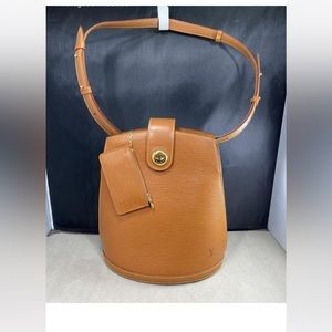 Preloved Louis Vuitton Cluny Shoulder Bag Brown